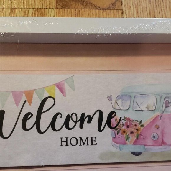 "Welcome Home" Wall Hanging Decor Sign Van - Picture 2 of 13